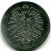 Монета Германия 1 марка 1875 год. D