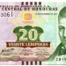 Банкнота Гондурас 20 лемпира 2016 год. 