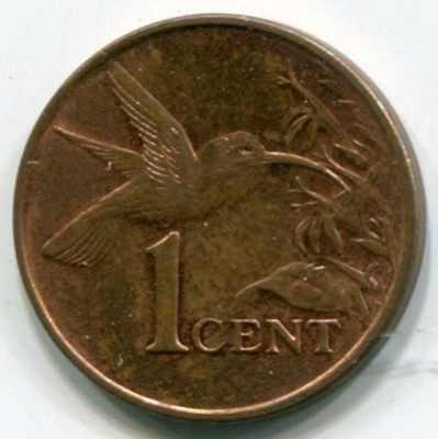 Монета Тринидад и Тобаго 1 цент 2008 год.