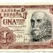 Банкнота Испания 1 песета 1953 год.