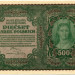 Банкнота Польша 500 марок польских 1919 год.