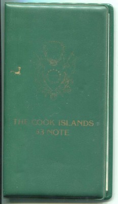 Острова Кука, банкнота 3 доллара Обнаженная Ина, плывущая на акуле 1987 г.