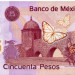 Банкнота Мексика 50 песо 2013 год.
