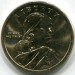 Монета США 1 доллар 2020 год. Элизабет Ператрович, Закон о борьбе с дискриминацией 1945.