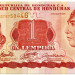 Банкнота Гондурас 1 лемпира 2006 год.