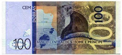 Банкнота Сан-Томе и Принсипи 100 добра 2016 год.
