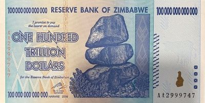 Зимбабве, Банкнота 100 000 000 000 000 долларов 