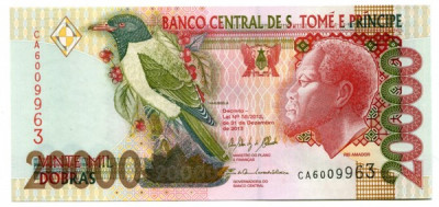 Банкнота Сан-Томе и Принсипи 20000 добра 2013 год.