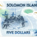 Банкнота Соломоновы острова 5 долларов 2019 год.