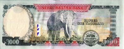 Непал, банкнота 1000 рупий, 2013 год