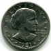 Монета США 1 доллар 1981 год. Сьюзен Энтони. S