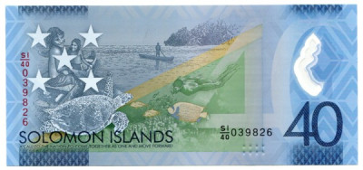 Банкнота Соломоновы острова 40 долларов 2018 год.