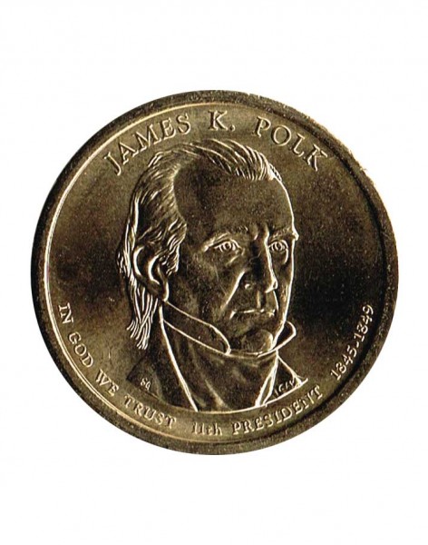 США, 1 доллар, 11-й президент Джеймс Полк 2009 г.