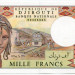Банкнота Джибути 1000 франков 1991 год.