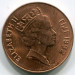 Монета Фиджи 2 цента 1992 год.
