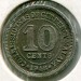 Монета Британская Малайя 10 центов 1948 год.