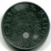 Монета Германия 10 рейхспфеннигов 1944 год. D