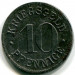 Монета Хайдельберг 10 пфеннигов 1918 год. Нотгельд