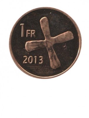 Катанга 1 франк 2013 г.