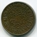 Монета Нидерландская Индия 1/2 цента 1916 год.