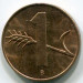 Монета Швейцария 1 раппен 1963 год. B