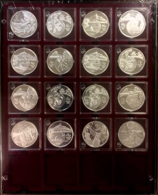 Полный набор серебряных монет, "Олимпиада в Бразилии" 2014-2016 гг.