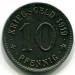 Монета Менден 10 пфеннигов 1919 год. Нотгельд