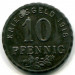 Монета Бохум 10 пфеннигов 1918 год. Нотгельд