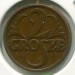 Монета Польша 2 гроша 1928 год.