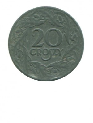 Польша 20 грошей 1923 г.