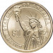 Монета США 1 доллар 2011 год. Эндрю Джонсон 17-й президент США.