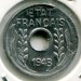 Монета Французский Индокитай 1 цент 1943 год. 