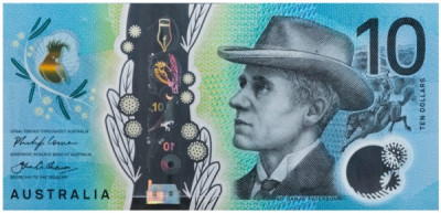 Банкнота Австралия 10 долларов 2017 год. 