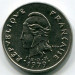 Монета Французская Полинезия 10 франков 1979 год.