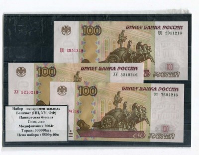 Набор Банкнот Банка России