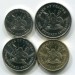 Уганда набор из 4-х монет.