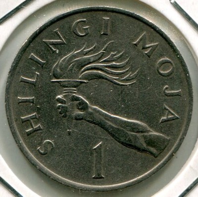 Монета Танзания 1 шиллинг 1983 год.
