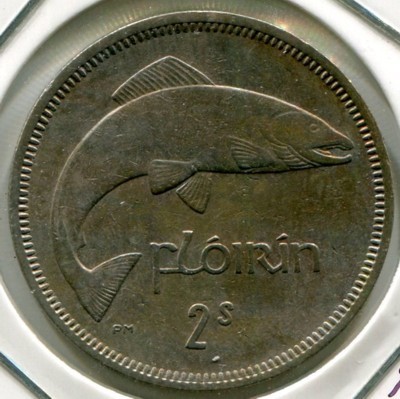 Монета Ирландия 2 шиллинга 1962 год.
