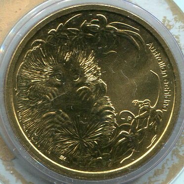 Монета Австралия 1 доллар 2013 год. Ехидна
