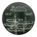 Финляндия, серебряная монета 10 марок 50 лет независимости независимости, Птицы 1967 г.
