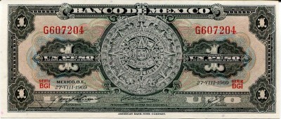 Мексика, Банкнота 1 песо