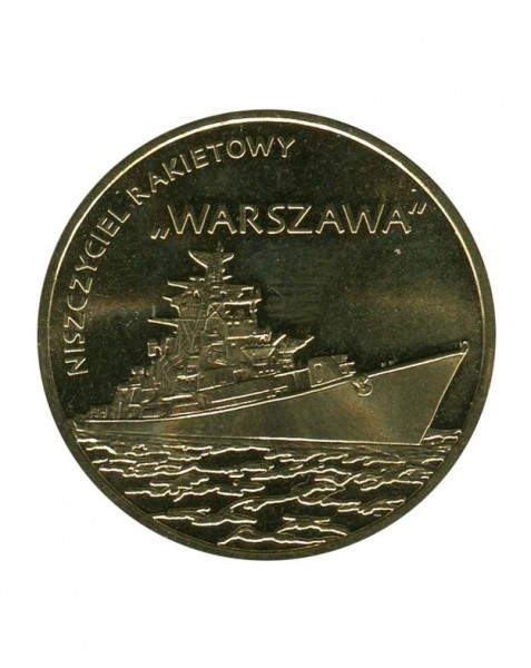 2 злотых, Ракетный эсминец Варшава 2013 г. Польские корабли