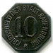 Монета Равенсбург 10 пфеннигов 1918 год. Нотгельд