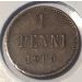 Монета Русская  Финляндия  1 пенни 1905 год