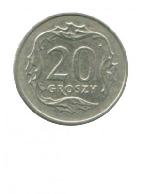 Польша 20 грошей 1998 г.