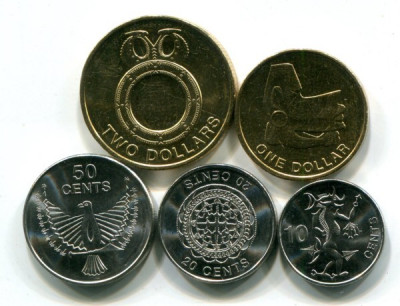 Соломоновы острова набор из 5-ти монет 2012 год.