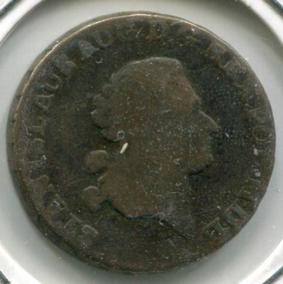 Монета Польша 3 гроша 1790 год.
