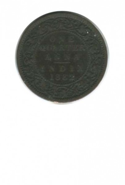 Индия 1/4 анны 1882 г.
