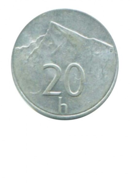 Словакия 20 геллеров 1993 г.