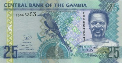 Гамбия, банкнота 25 даласи 2010 г.